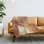 Double the Rainbow - Terracotta Throw Blanket Gallery Image 1