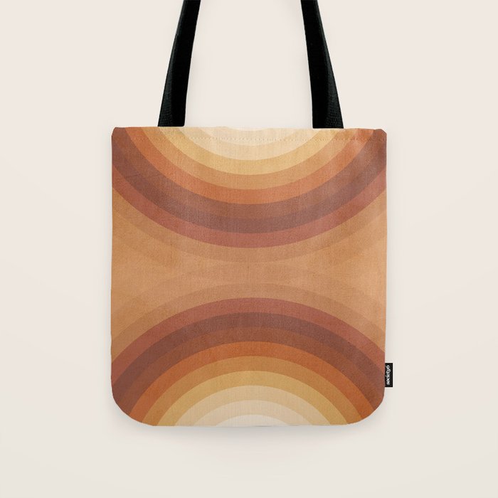 Double the Rainbow - Terracotta Tote Bag Gallery Image 1