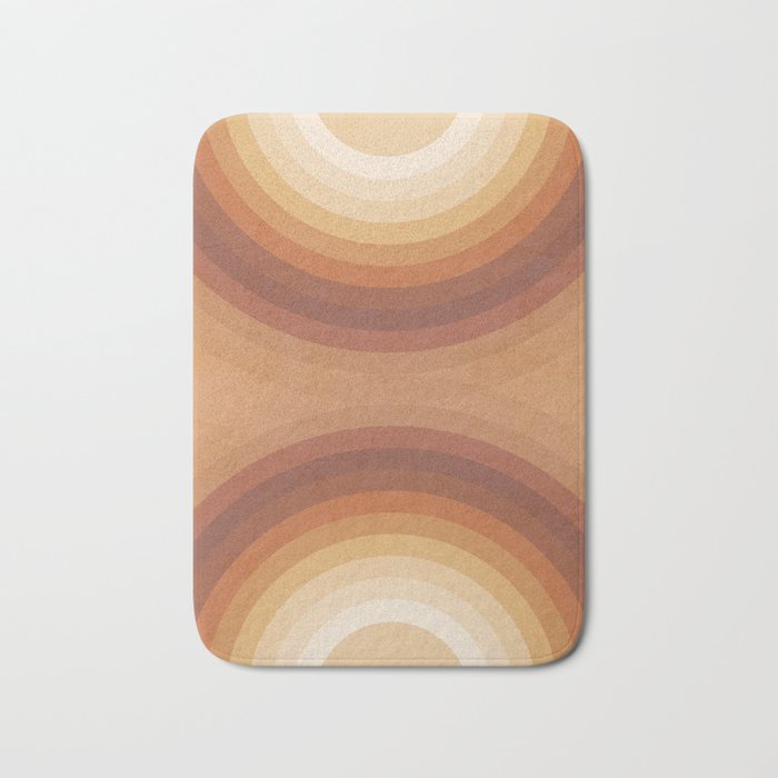 Double the Rainbow - Terracotta Bath Mat Gallery Image 1