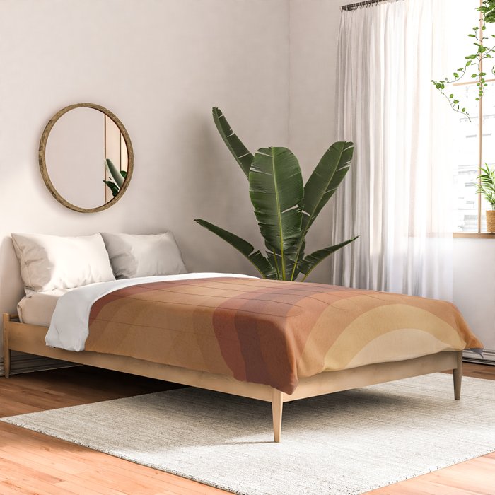 Double the Rainbow - Terracotta Comforter Gallery Image 2