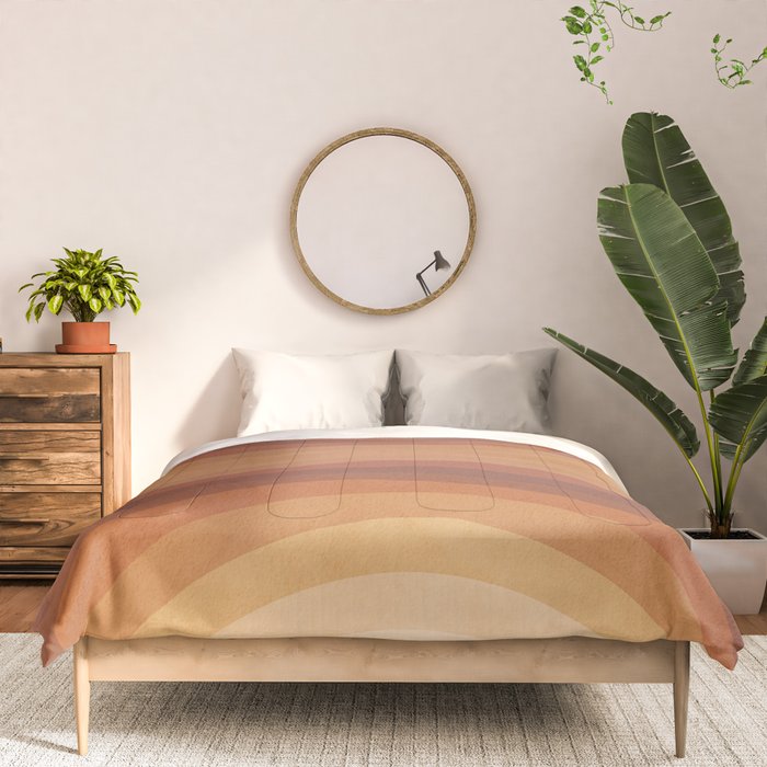 Double the Rainbow - Terracotta Comforter Gallery Image 3