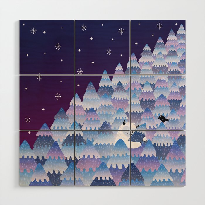 Tree Hugger (Night Version) Wood Wall Art Gallery Image 1