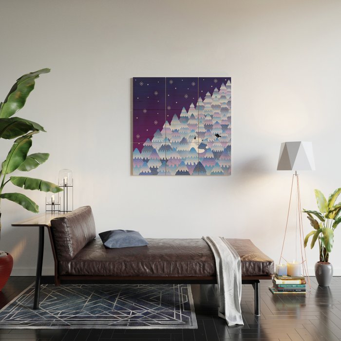 Tree Hugger (Night Version) Wood Wall Art Gallery Image 2