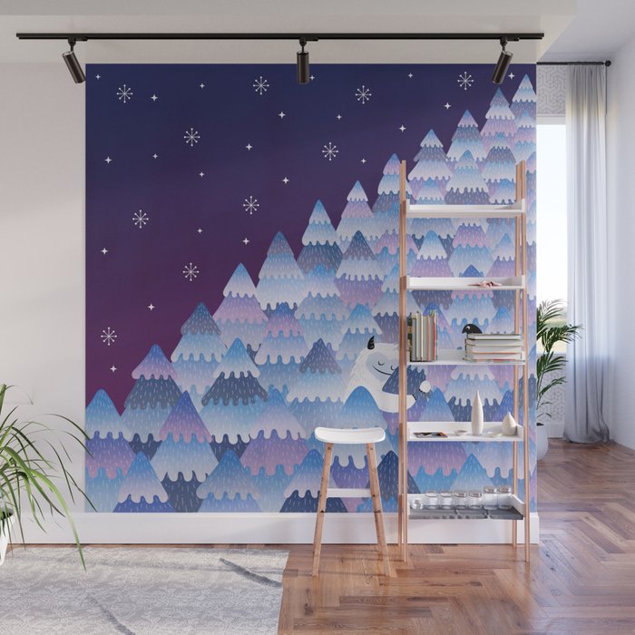Tree Hugger (Night Version) Wall Mural Gallery Image 1