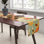 Patterned Retro 70's Floral Prints Table Runner Gallery Image 2