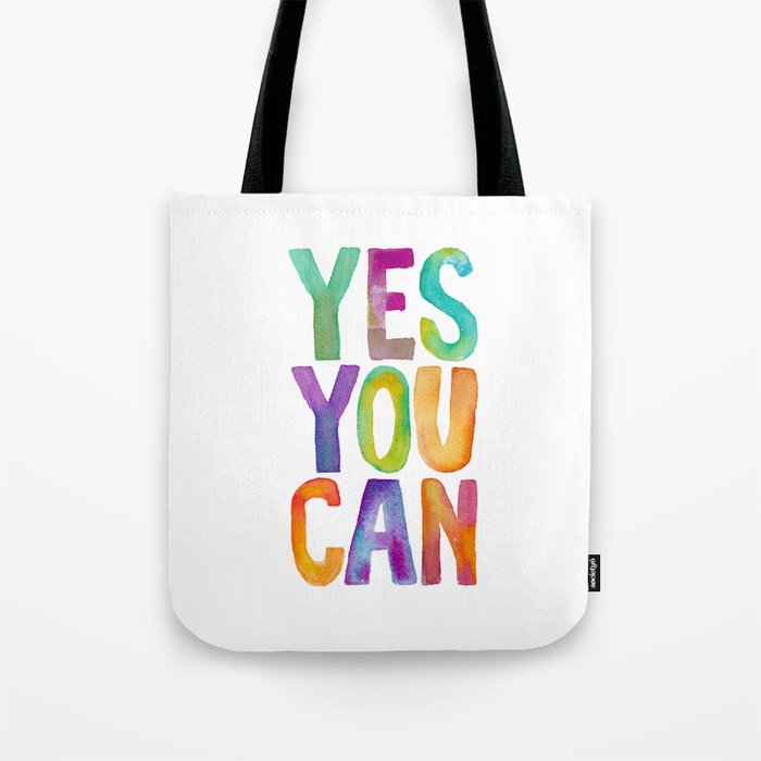 Yes You Can Tote Bag Gallery Image 1