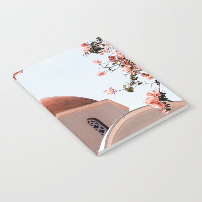 Summer In Greece Art Print | Pink Flowers Photo | Crete Island Holiday | Europe Travel Photography Notebook Gallery Image 2