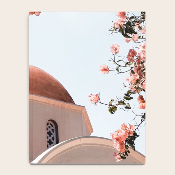 Summer In Greece Art Print | Pink Flowers Photo | Crete Island Holiday | Europe Travel Photography Notebook Gallery Image 4