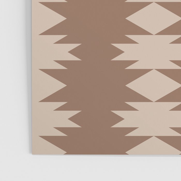Geometric Southwestern Pattern XLIV Desert Brown Poster Gallery Image 3