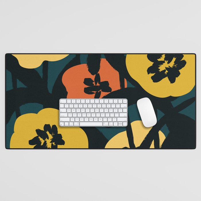 Midnight Flowers Desk Mat Gallery Image 1