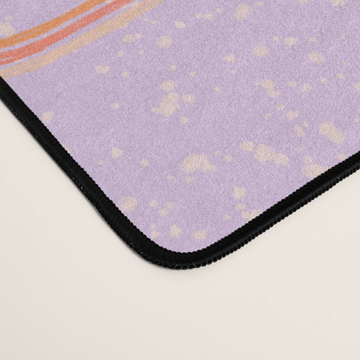 Abstract Fields in Lavender & Brown Desk Mat Gallery Image 4