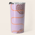 Abstract Fields in Lavender & Brown Travel Mug Gallery Image 3