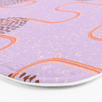 Abstract Fields in Lavender & Brown Bath Mat Gallery Image 3