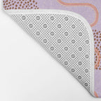 Abstract Fields in Lavender & Brown Bath Mat Gallery Image 2