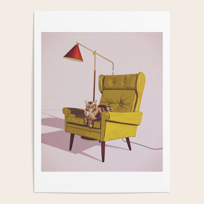 Cats on Chairs Deluxe Collection - Oscar Poster Gallery Image 1