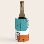 Mid Century Modern White Yellow Orange Blue Wine Chiller Gallery Image 3