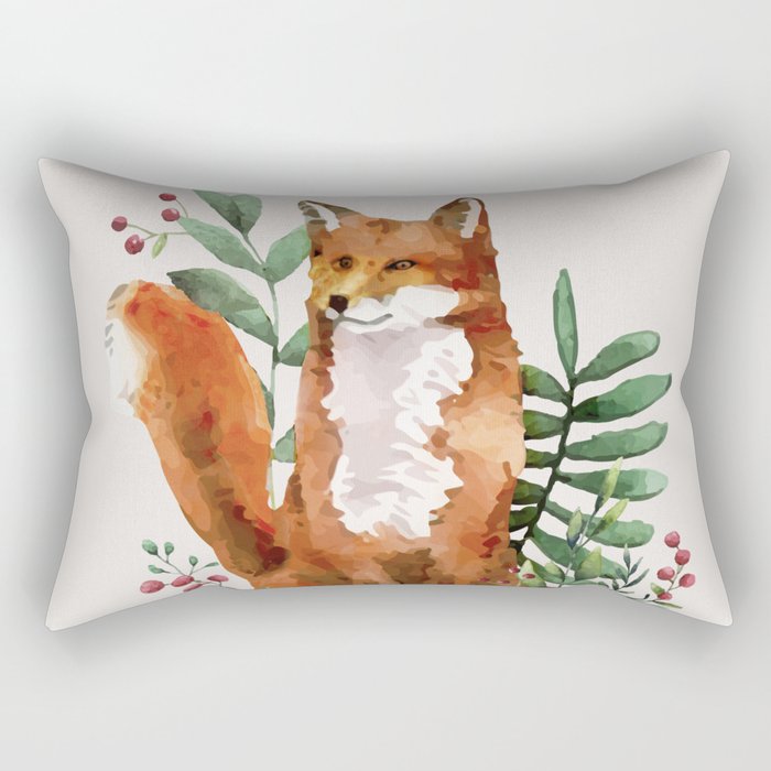 Autumn Fox II Rectangular Pillow Gallery Image 1