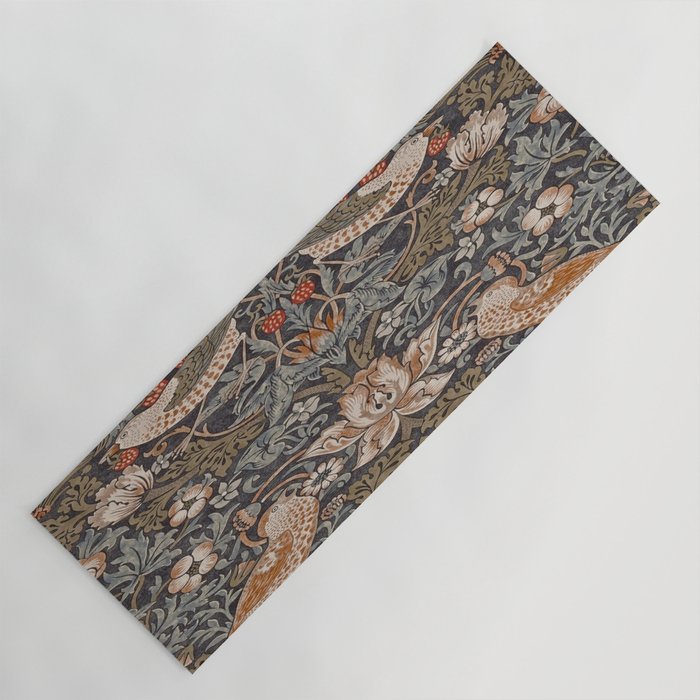 Strawberry thief, William Morris  Yoga Mat Gallery Image 1