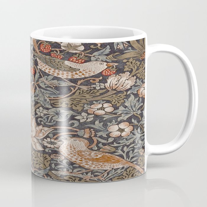 Strawberry thief, William Morris  Coffee Mug Gallery Image 1