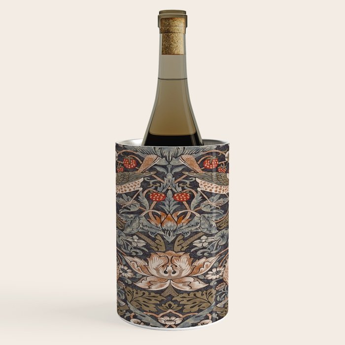 Strawberry thief, William Morris  Wine Chiller Gallery Image 1