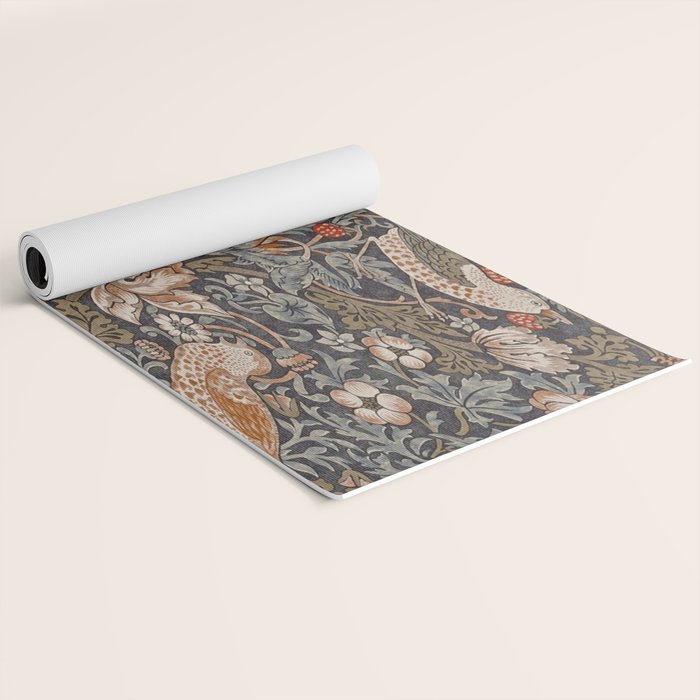 Strawberry thief, William Morris  Yoga Mat Gallery Image 2