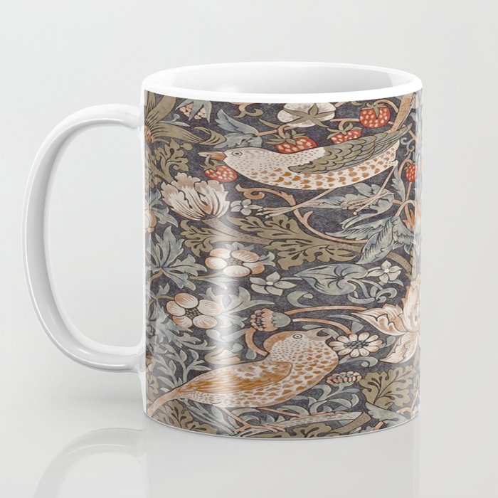 Strawberry thief, William Morris  Coffee Mug Gallery Image 3