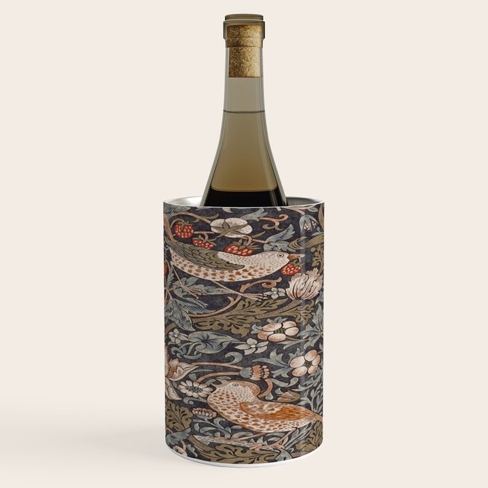 Strawberry thief, William Morris  Wine Chiller Gallery Image 3