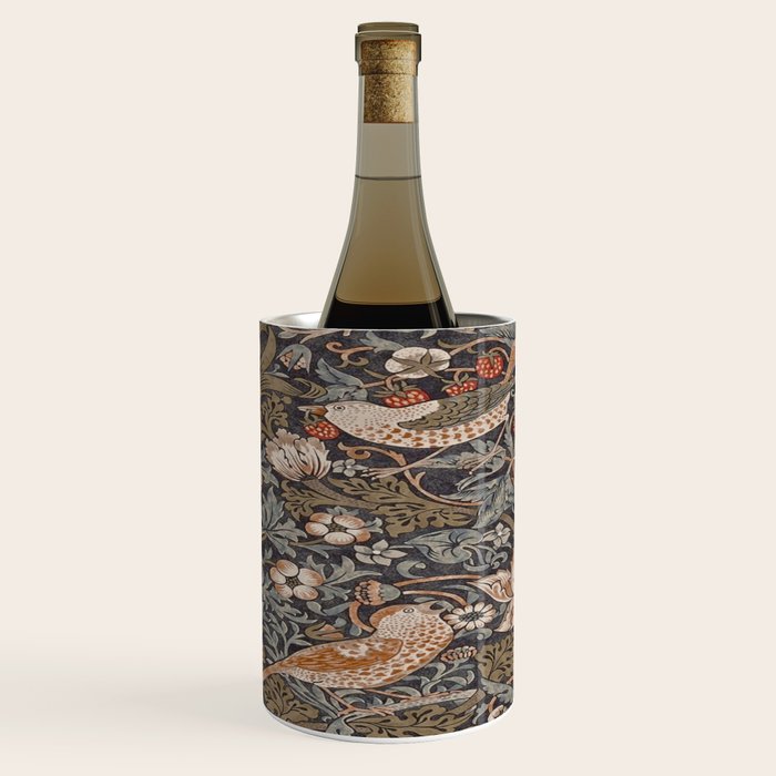 Strawberry thief, William Morris  Wine Chiller Gallery Image 2