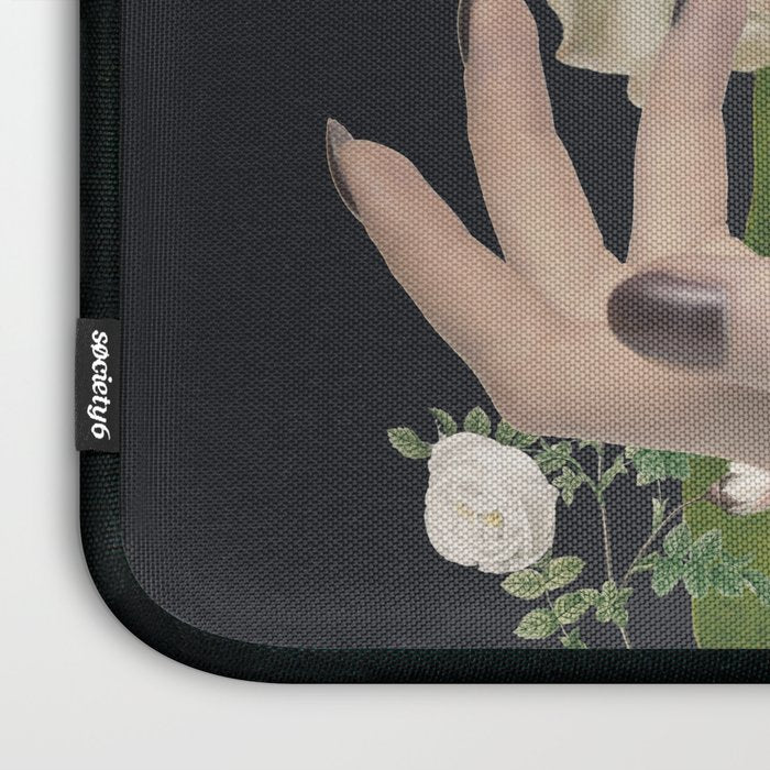 Minimal Collage/ Hand, Plants and Butterflies 6 Laptop Sleeve Gallery Image 3