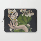 Minimal Collage/ Hand, Plants and Butterflies 6 Laptop Sleeve Gallery Image 1