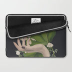 Minimal Collage/ Hand, Plants and Butterflies 6 Laptop Sleeve Gallery Image 2