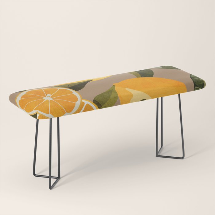 Lemons Botanical Art 2 Bench Gallery Image 1