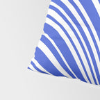 Wavy Stripes XXXIV - Bright Blue Pillow Sham Gallery Image 4
