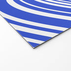  Wavy Stripes XXXIV - Bright Blue Welcome Mat Gallery Image 2