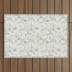 Baja - faded blue Outdoor Rug Gallery Image 1