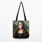  Mona Lisa Bubble Gum Tote Bag Gallery Image 2