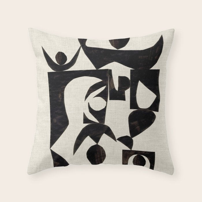 Bull Horn  Throw Pillow Gallery Image 1