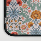  Victorian Botanicals - Carnation in Red and Blue Laptop Sleeve Gallery Image 3