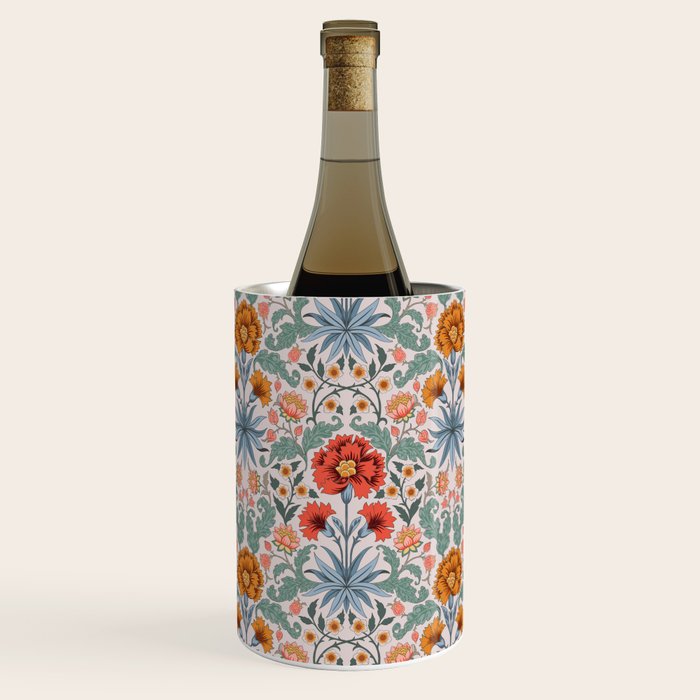  Victorian Botanicals - Carnation in Red and Blue Wine Chiller Gallery Image 1