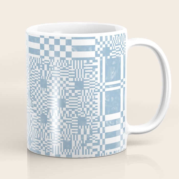 Retro Checkered Squares B Coffee Mug Gallery Image 1