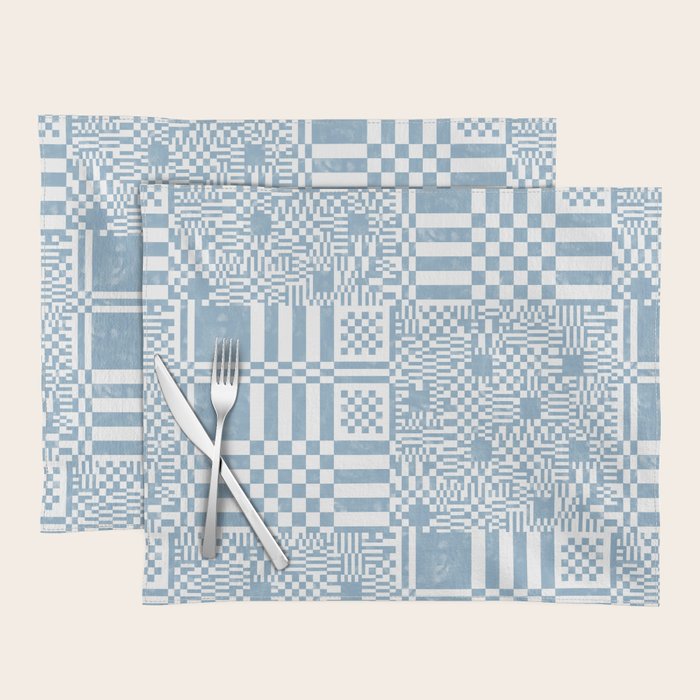 Retro Checkered Squares B Placemat Gallery Image 1