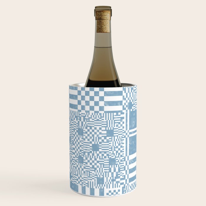 Retro Checkered Squares B Wine Chiller Gallery Image 3
