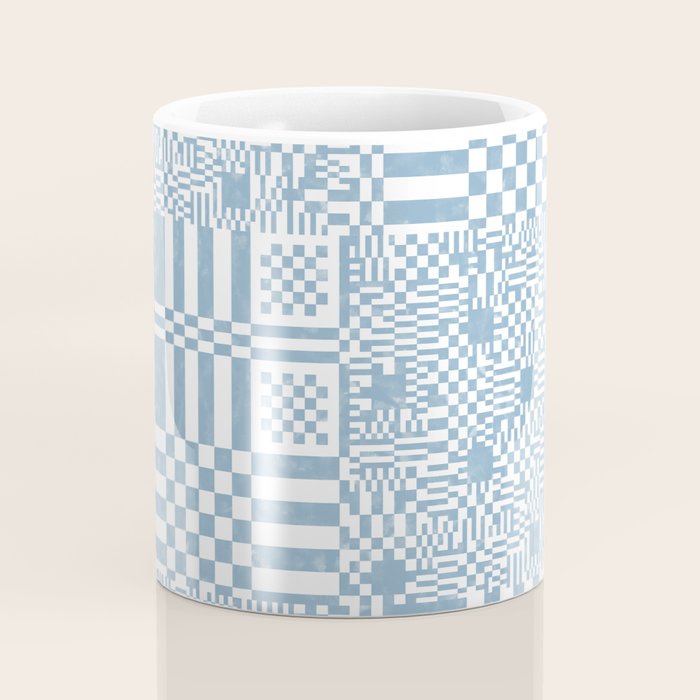 Retro Checkered Squares B Coffee Mug Gallery Image 4
