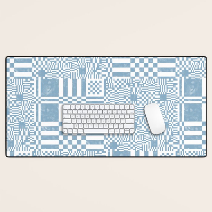 Retro Checkered Squares B Desk Mat Gallery Image 1