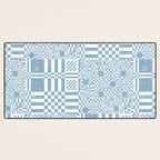 Retro Checkered Squares B Desk Mat Gallery Image 3