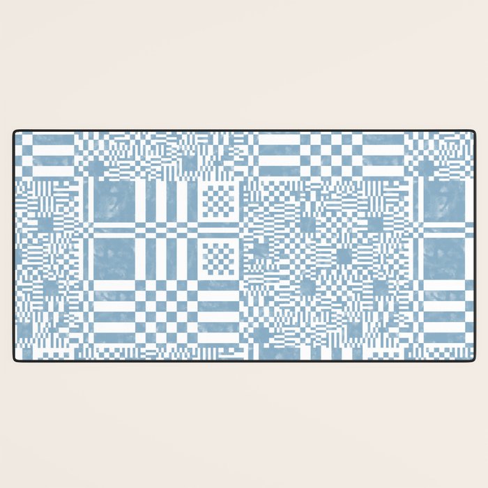 Retro Checkered Squares B Desk Mat Gallery Image 3