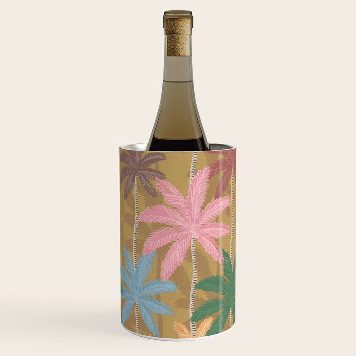 Retro Palm Springs Chic Botanicals - Golden Ochre Wine Chiller Gallery Image 2