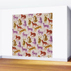 Tiger Collection - Pink & Yellow Palette Wall Mural Gallery Image 2