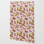 Tiger Collection - Pink & Yellow Palette Wallpaper Gallery Image 2
