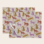 Tiger Collection - Pink & Yellow Palette Placemat Gallery Image 1